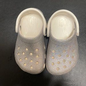 Girls toddler crocs kids classic glitter size C6